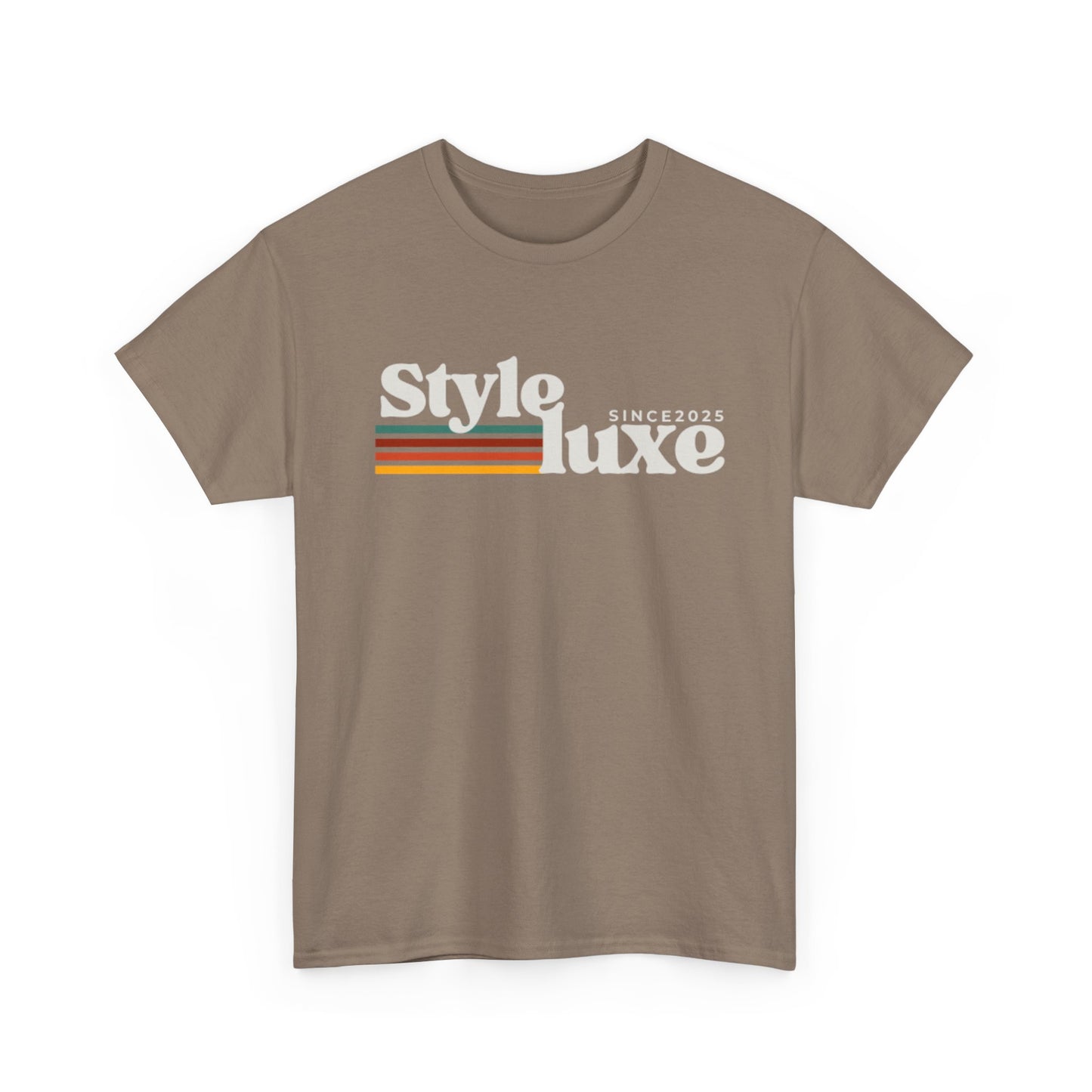 Trendy Unisex Heavy Cotton Tee - 'Style Luxe' Since 2025 Graphic
