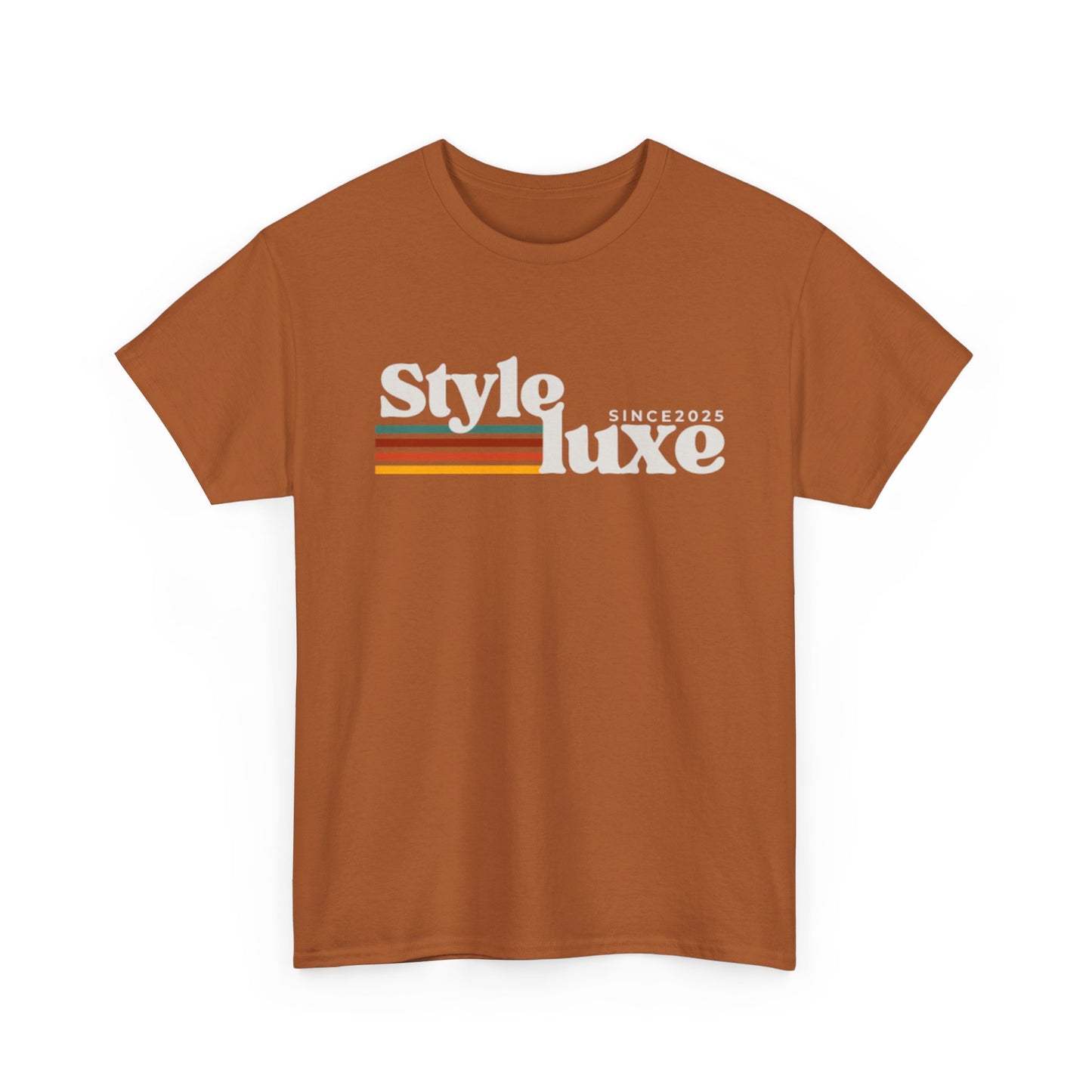 Trendy Unisex Heavy Cotton Tee - 'Style Luxe' Since 2025 Graphic