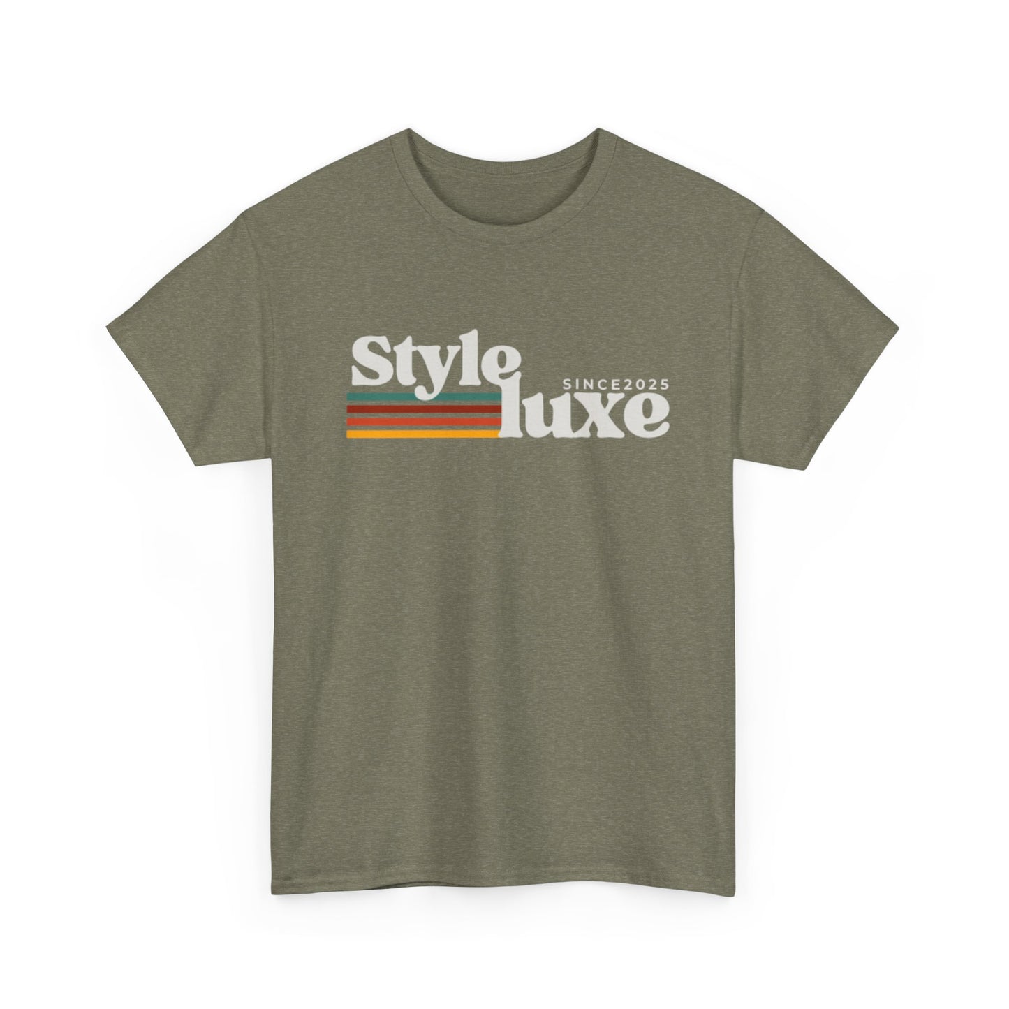 Trendy Unisex Heavy Cotton Tee - 'Style Luxe' Since 2025 Graphic