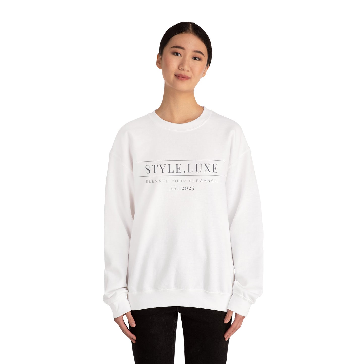 Styluxe 2025 Unisex Heavy Blend Crewneck Sweatshirt - Cozy & Stylish