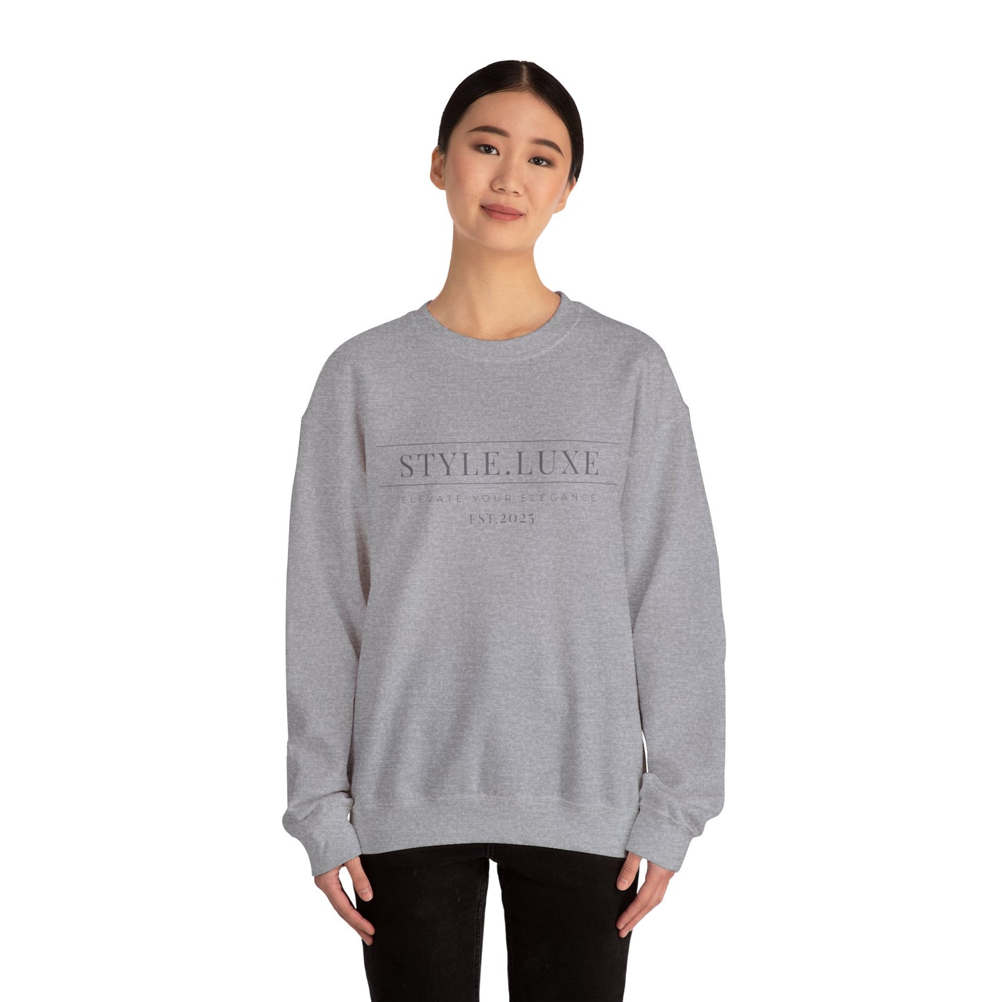 Styluxe 2025 Unisex Heavy Blend Crewneck Sweatshirt - Cozy & Stylish