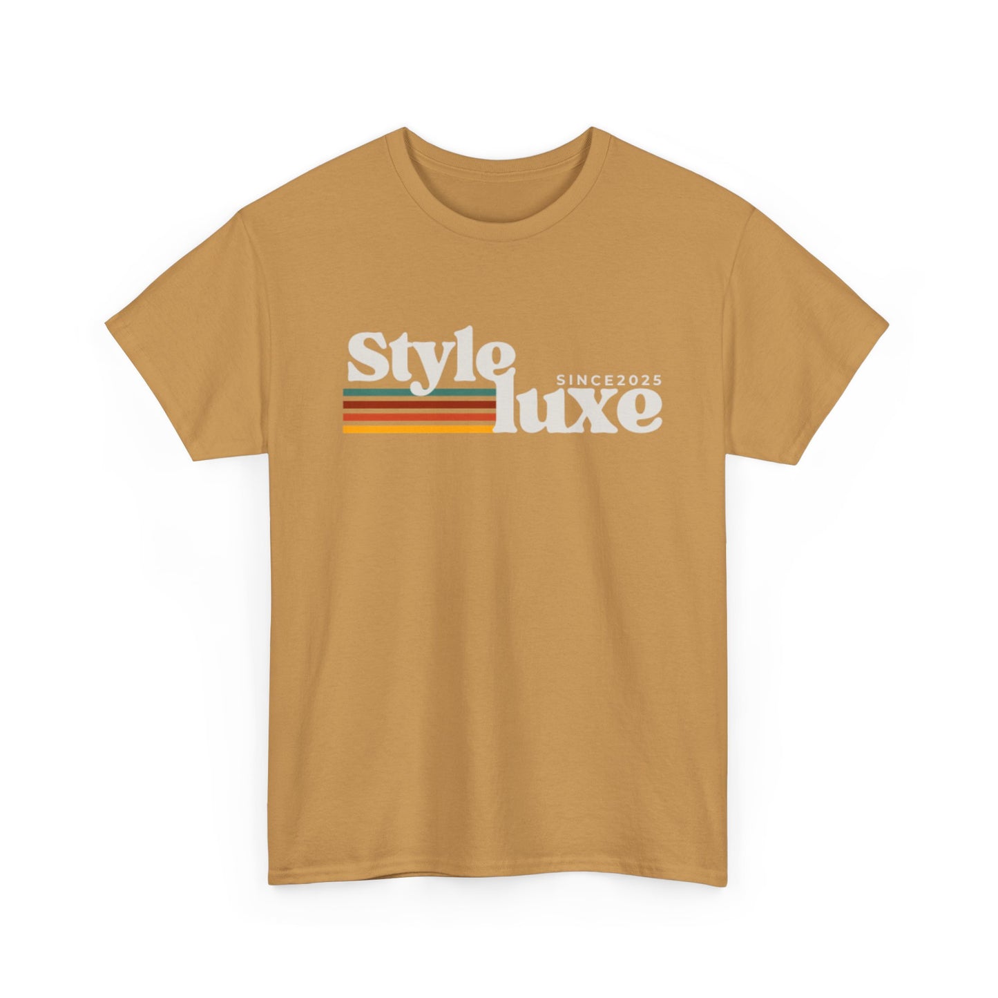 Trendy Unisex Heavy Cotton Tee - 'Style Luxe' Since 2025 Graphic